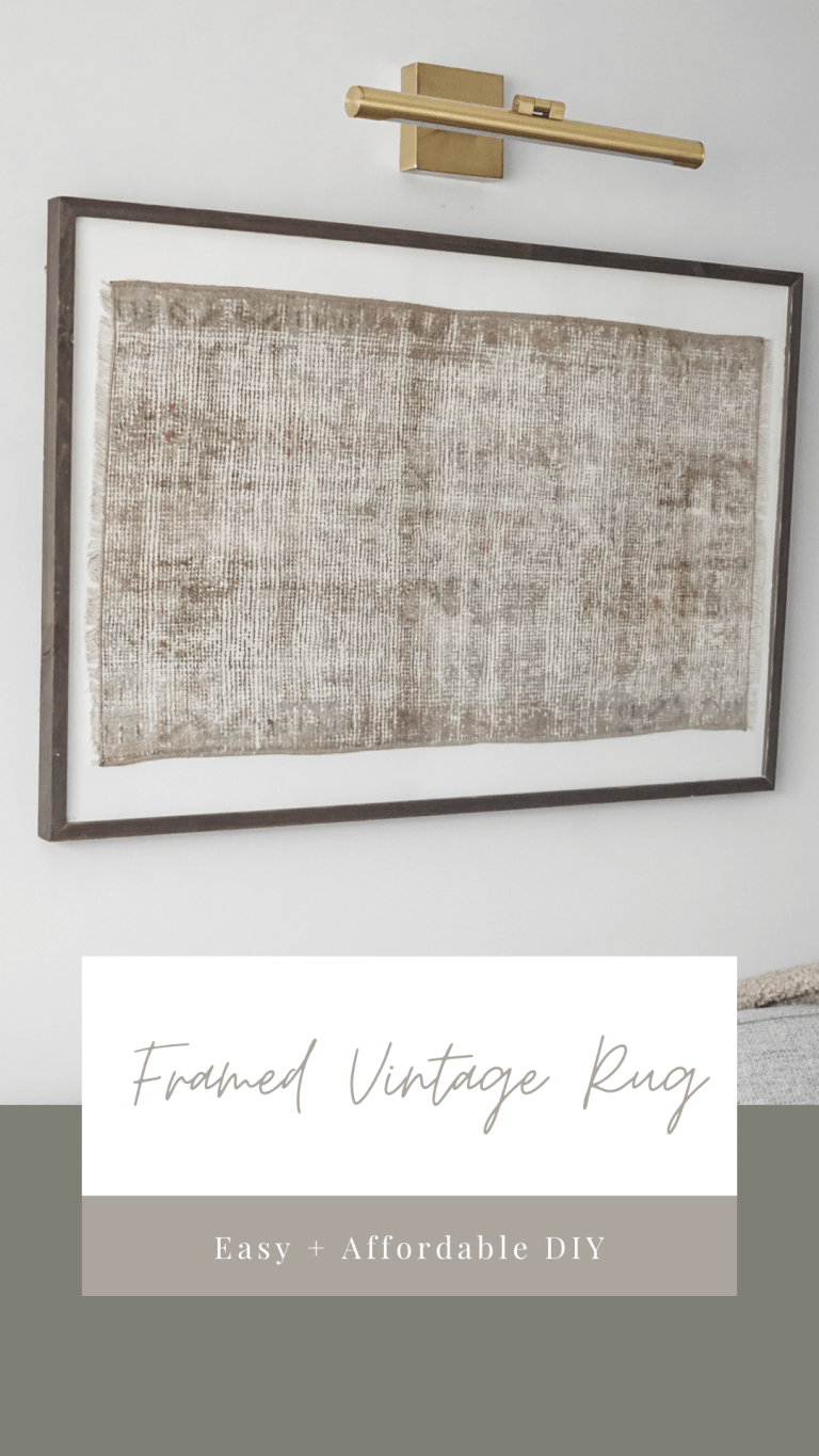 FRAMED VINTAGE RUG : AN EASY & AFFORDABLE DIY – Stay Home Style